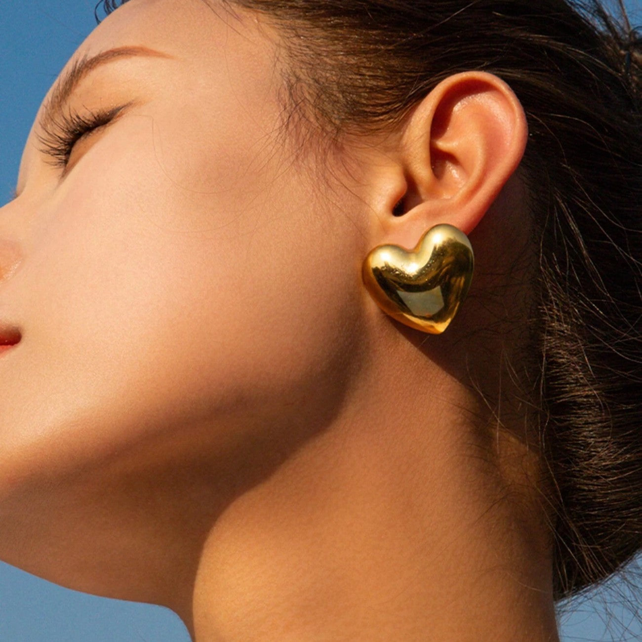 Large Heart Earrings