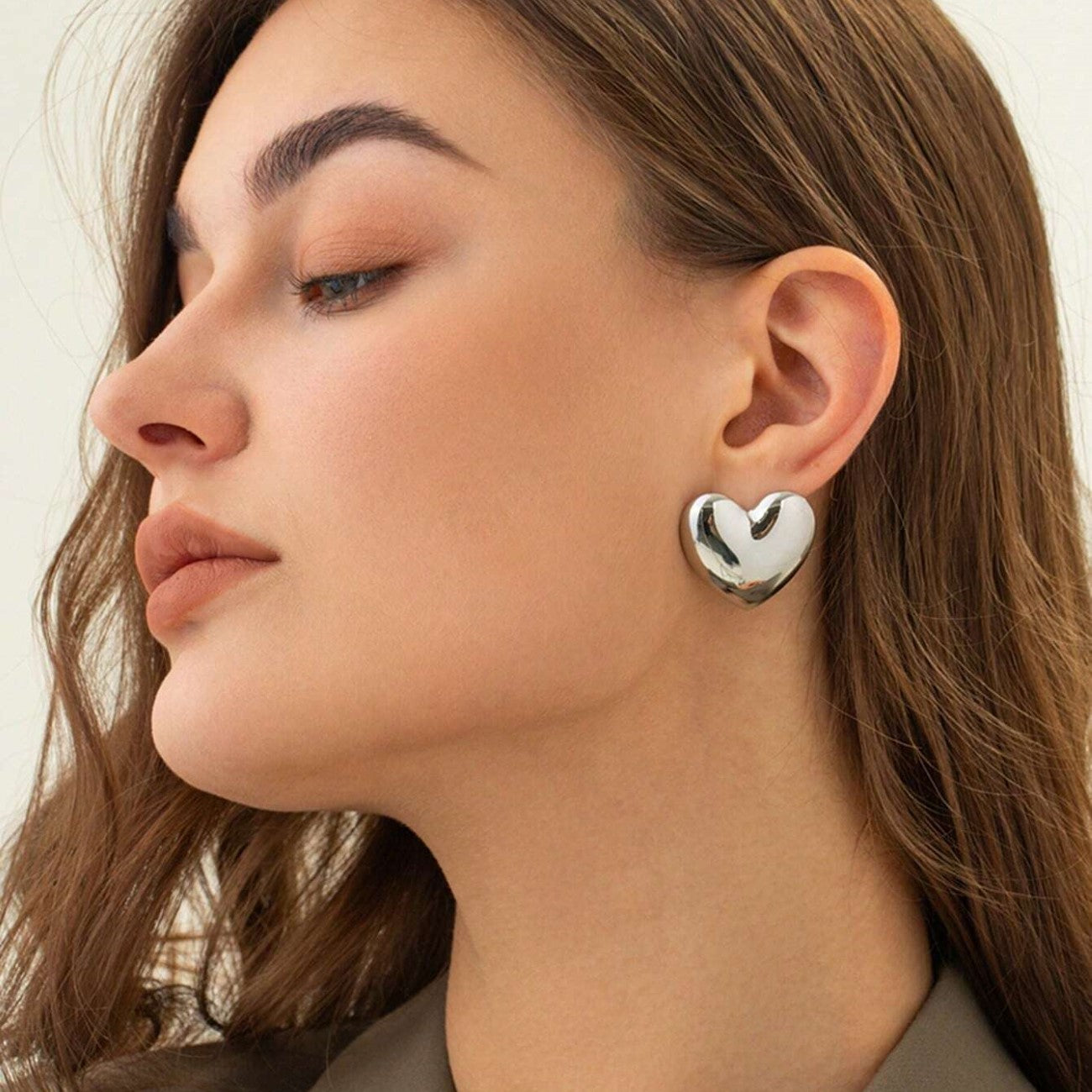 Large Heart Earrings