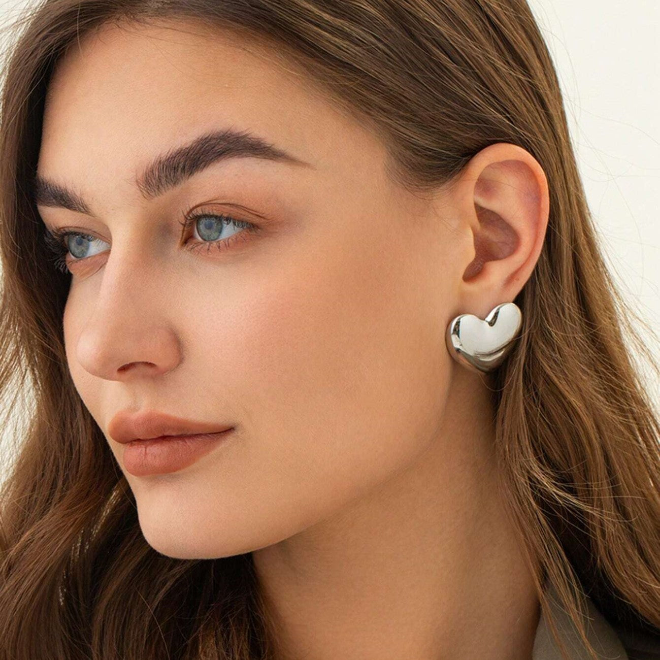Large Heart Earrings