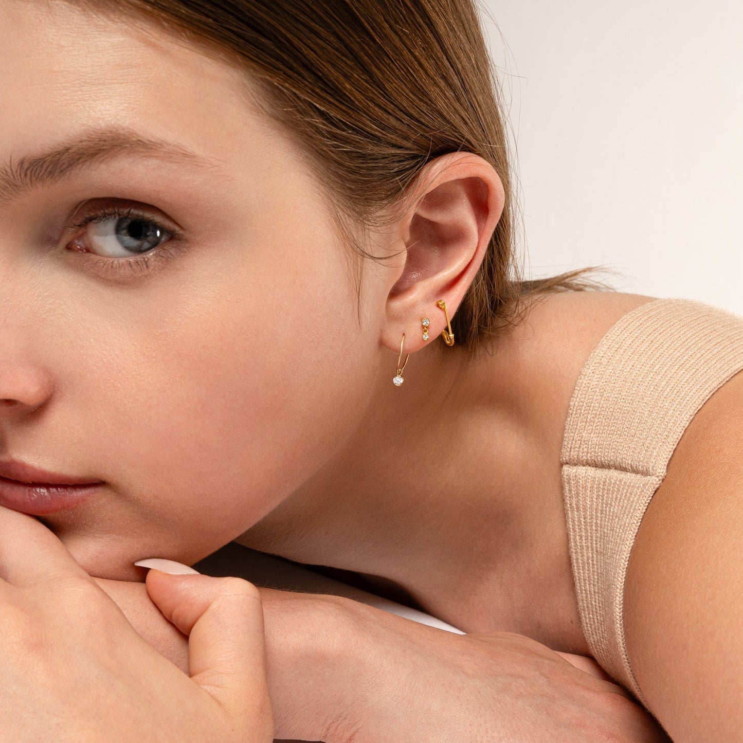 Eden - Small Safety Pin Earrings