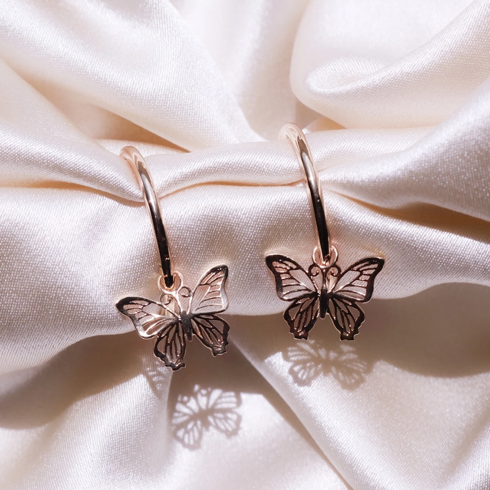 Butterfly Earrings - Hollow Hanging Butterfly