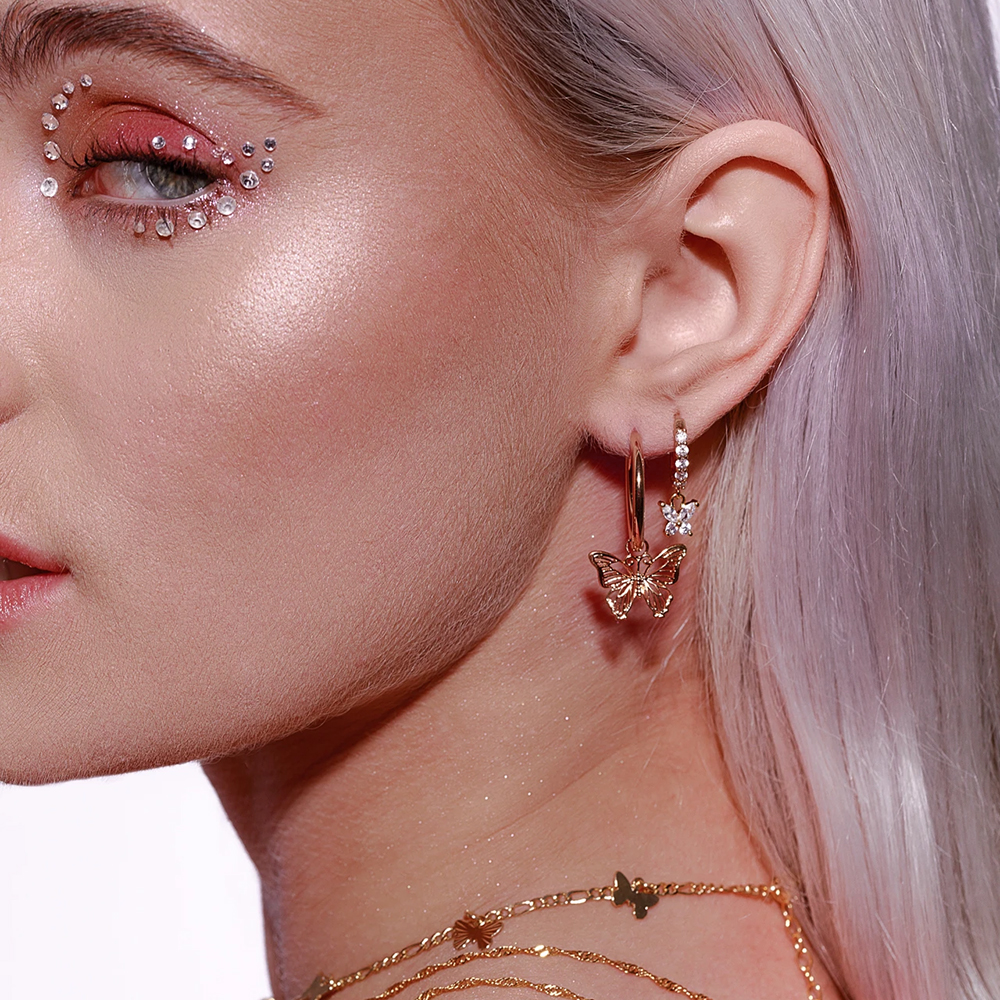 Butterfly Earrings - Hollow Hanging Butterfly