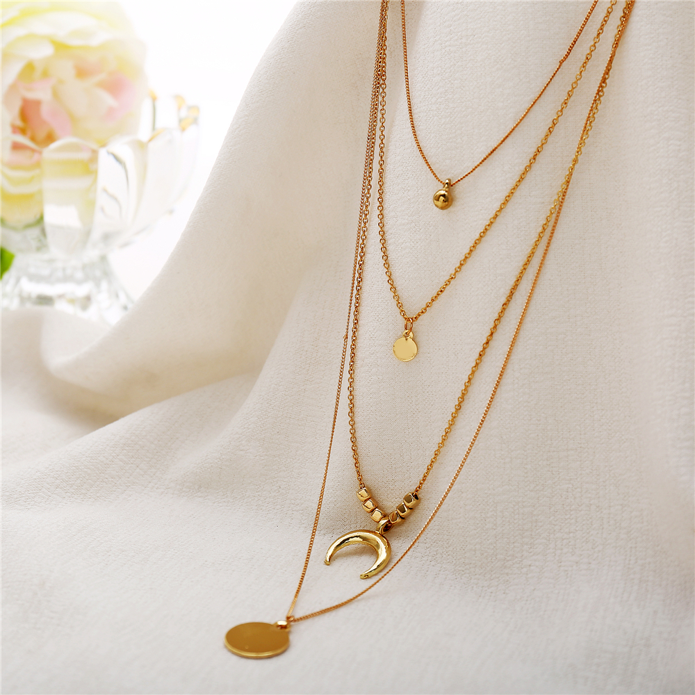 Boho Moon Multilayer Necklace
