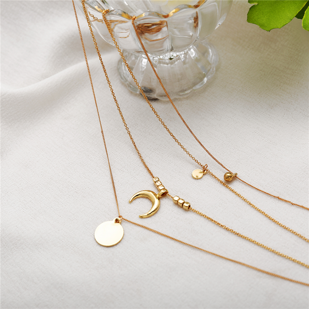 Boho Moon Multilayer Necklace