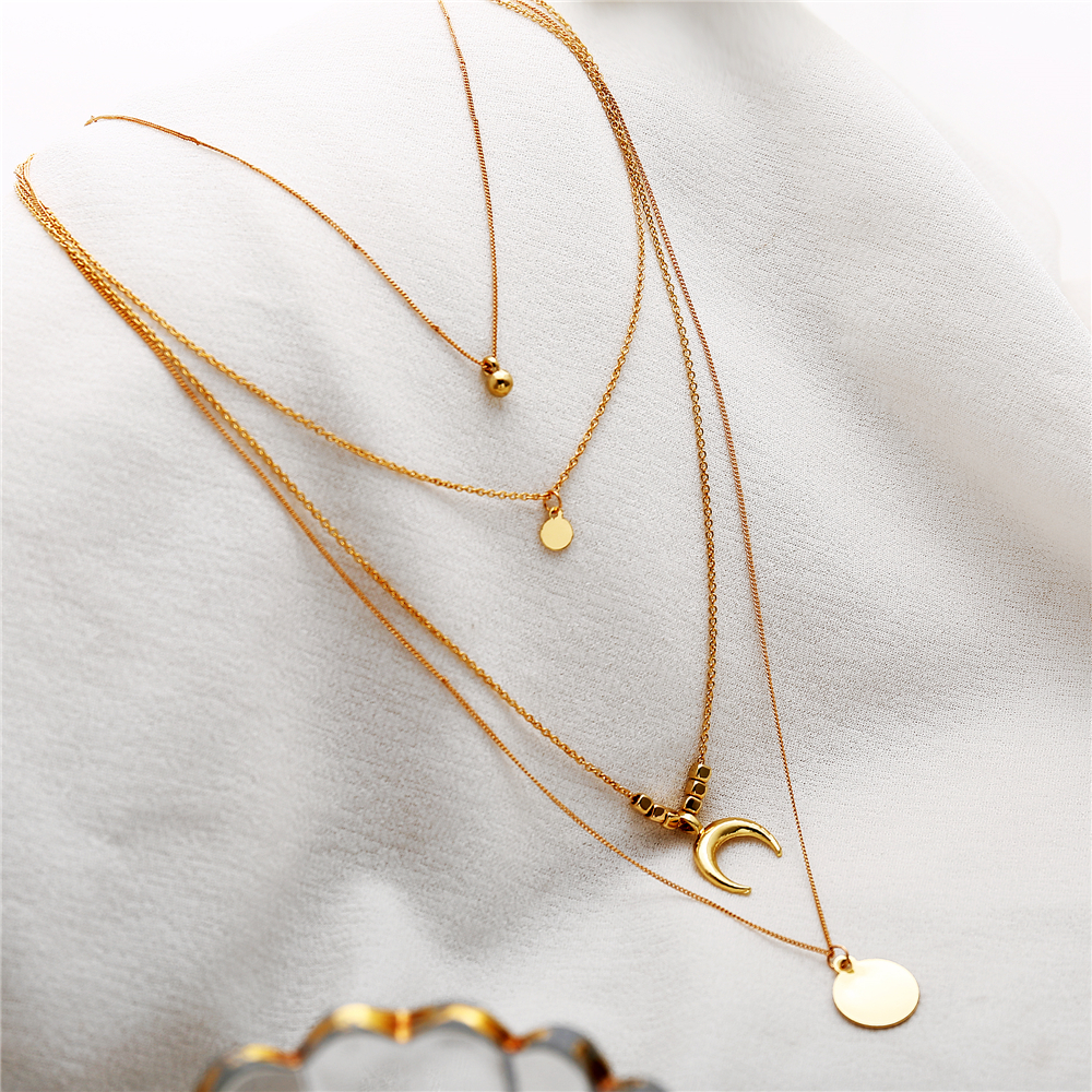 Boho Moon Multilayer Necklace