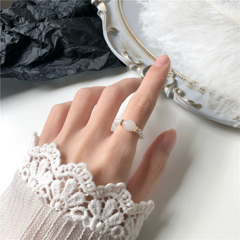 Stone Pearl - Vintage Pearl Ring