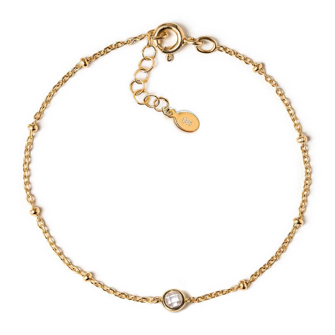 Hana - Crystal Pearl Chain Bracelet