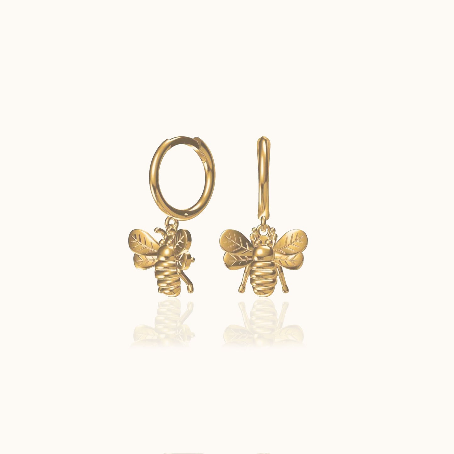 Lien - Delicate Bee Earrings
