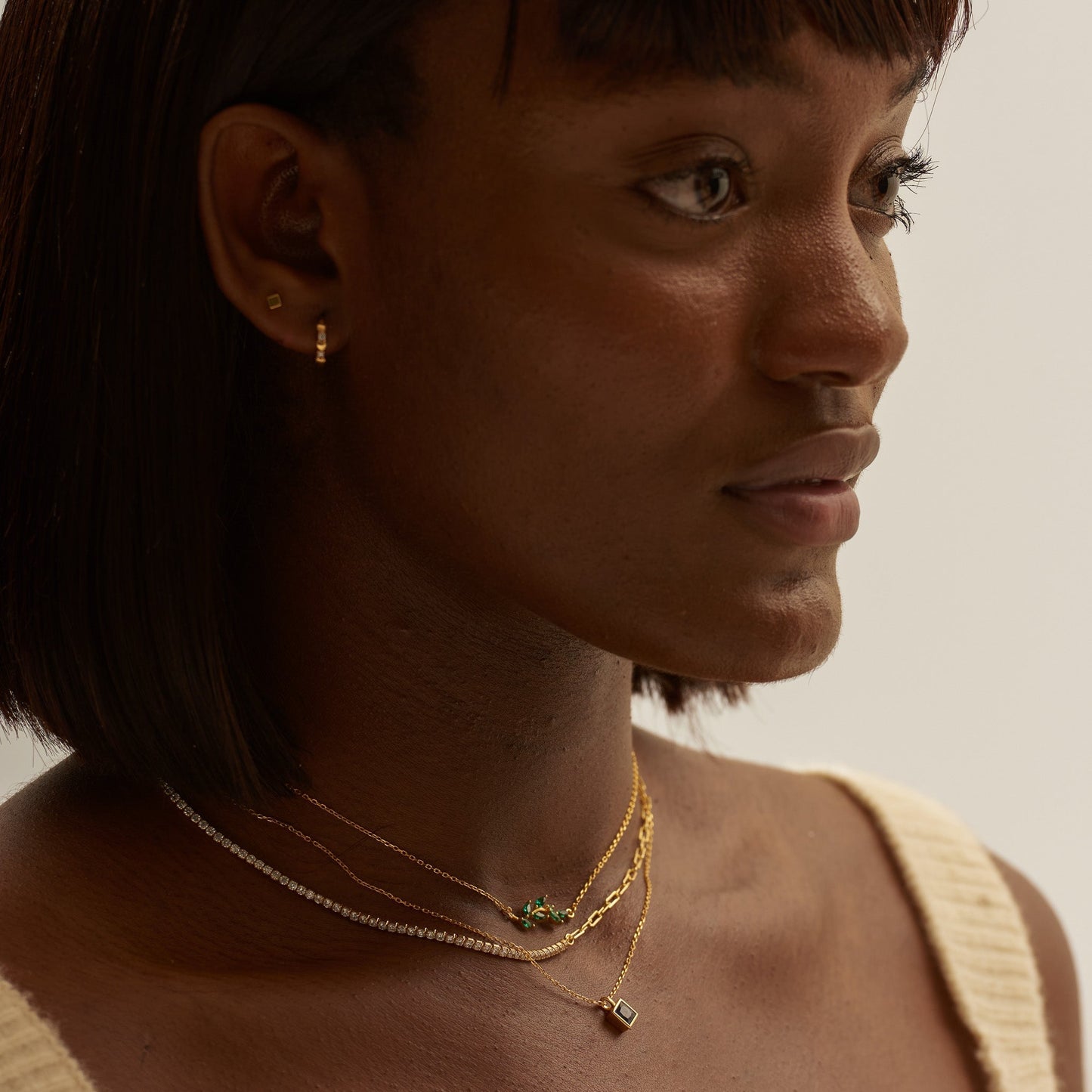 Yasuko - Minimalist Cube-Shaped Earrings
