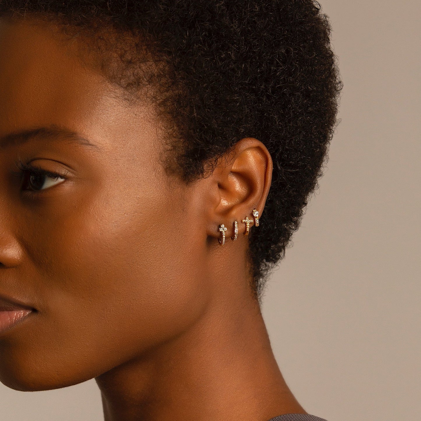 Baguette White Crystal Earrings