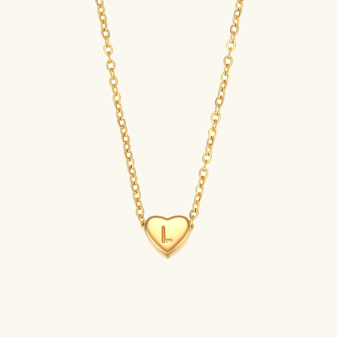 Corazón - Gold Initial Necklace