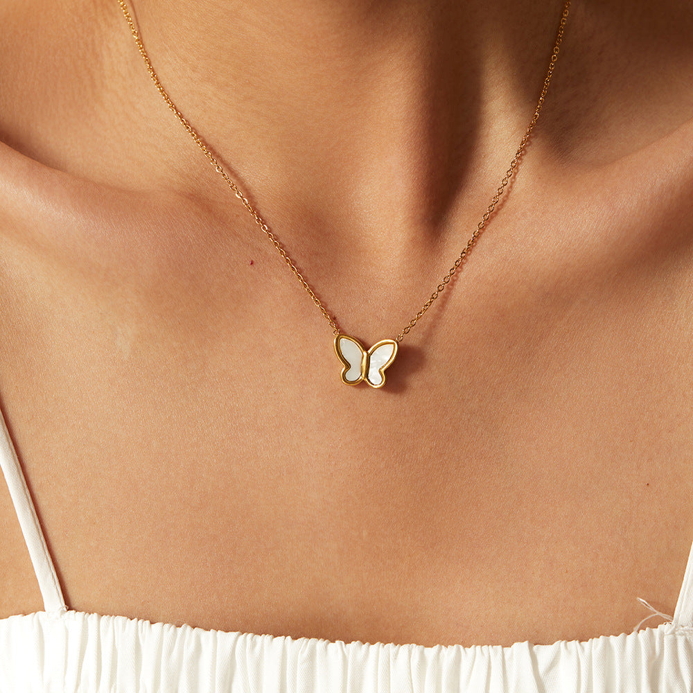 Butterfly - Mother of Pearl Necklace