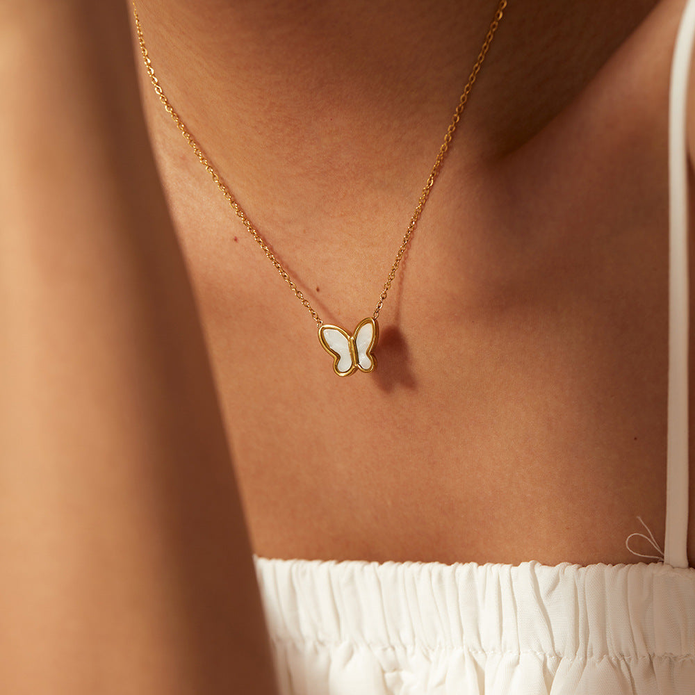 Butterfly - Mother of Pearl Necklace