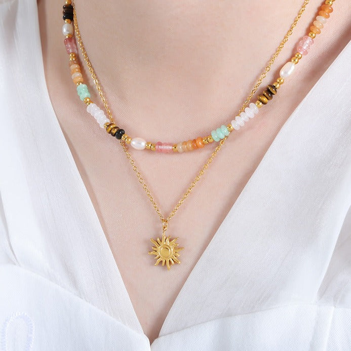 Eliora - Golden Sun Necklace