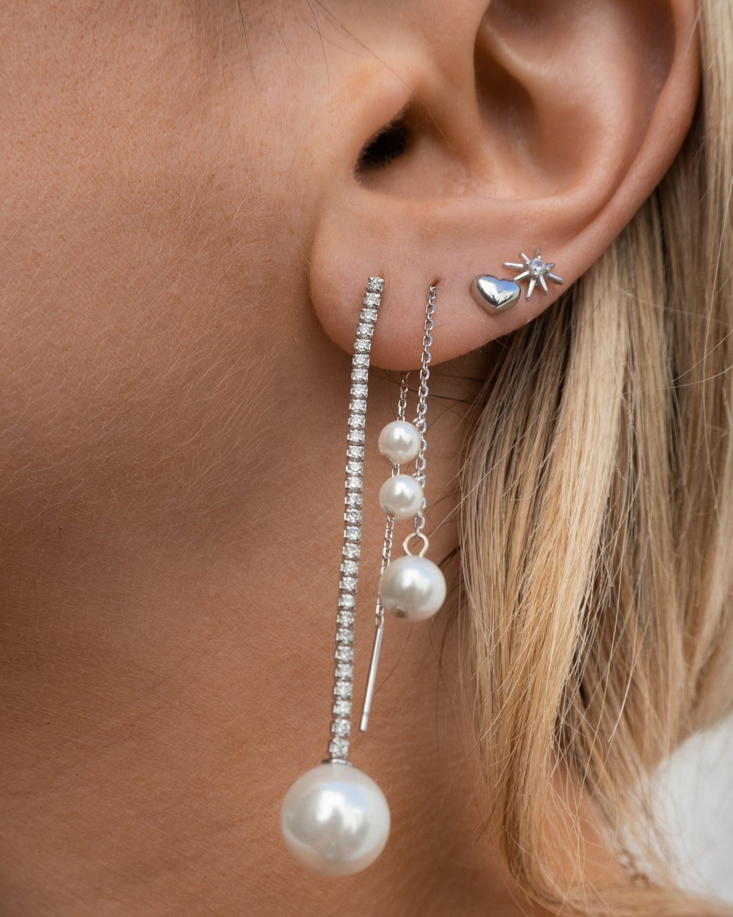 Sterling Silver Mini Heart Earrings