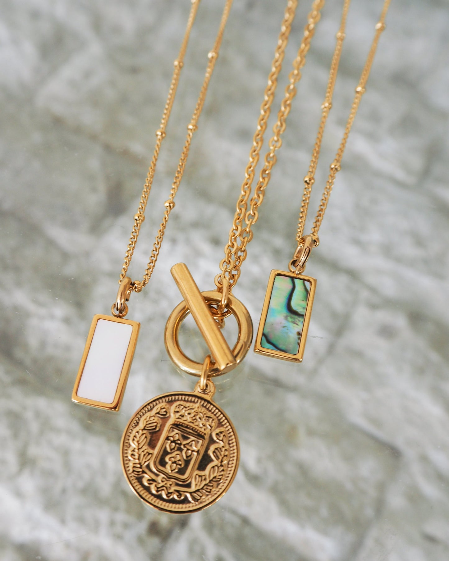 Havanna - Coin Necklace with Toggle Clasp