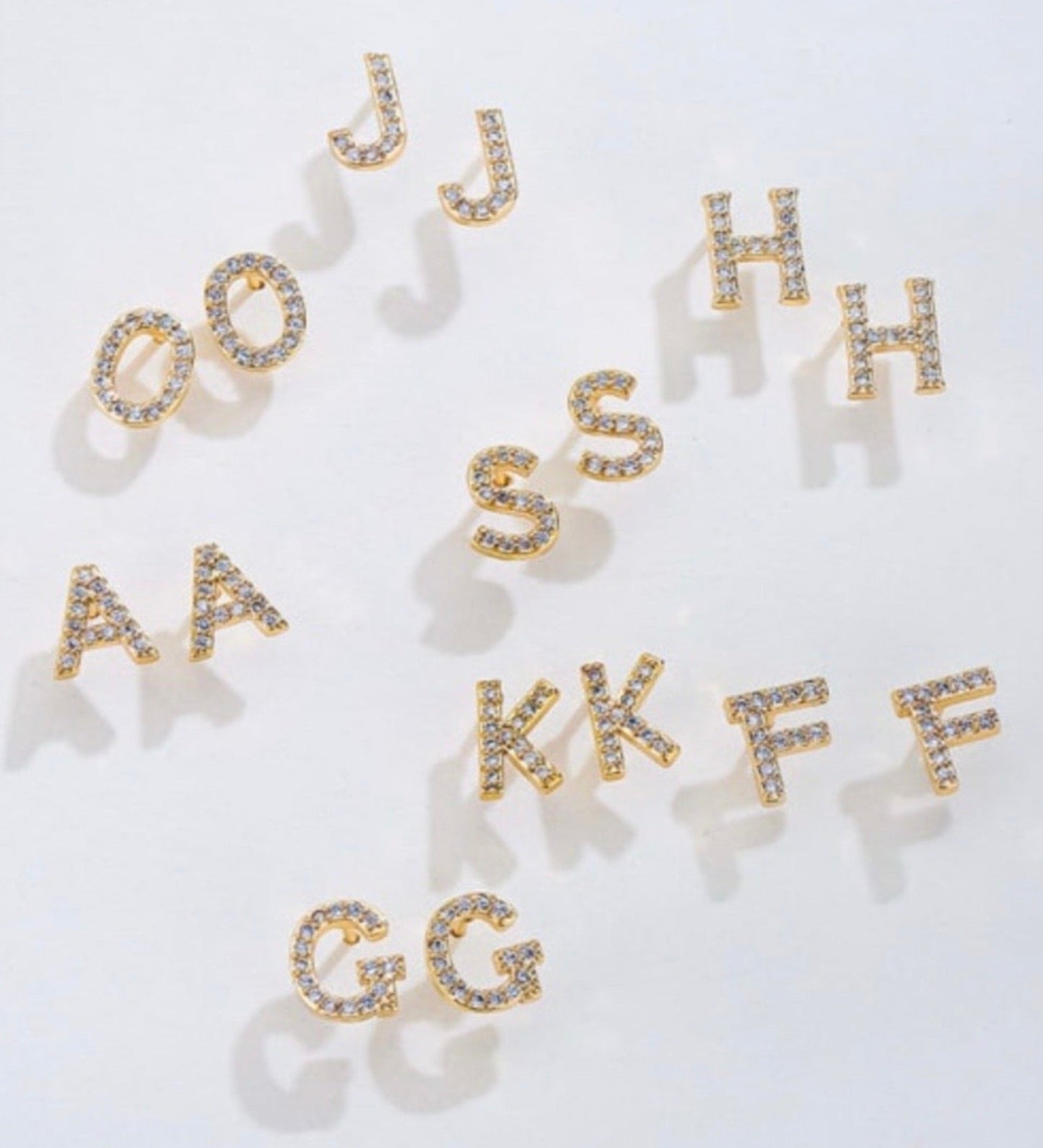 Taylor - Initial Letter Earrings