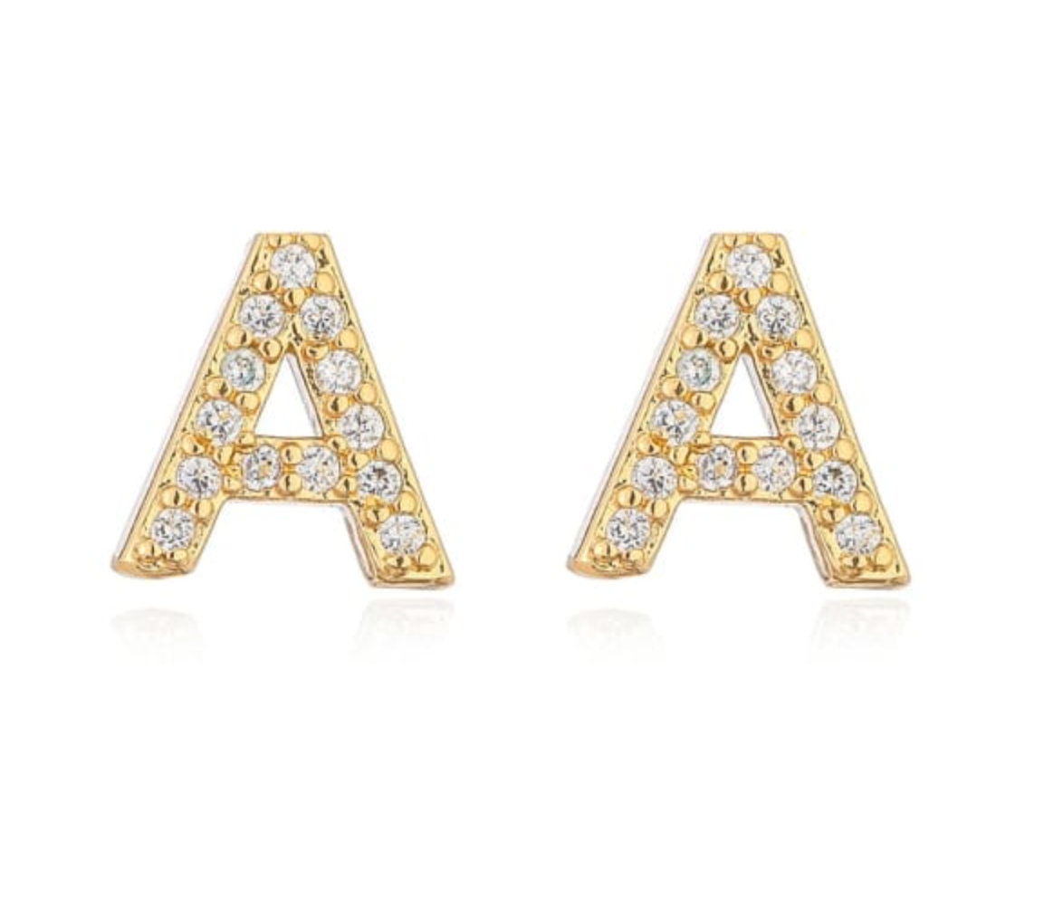 Taylor - Initial Letter Earrings
