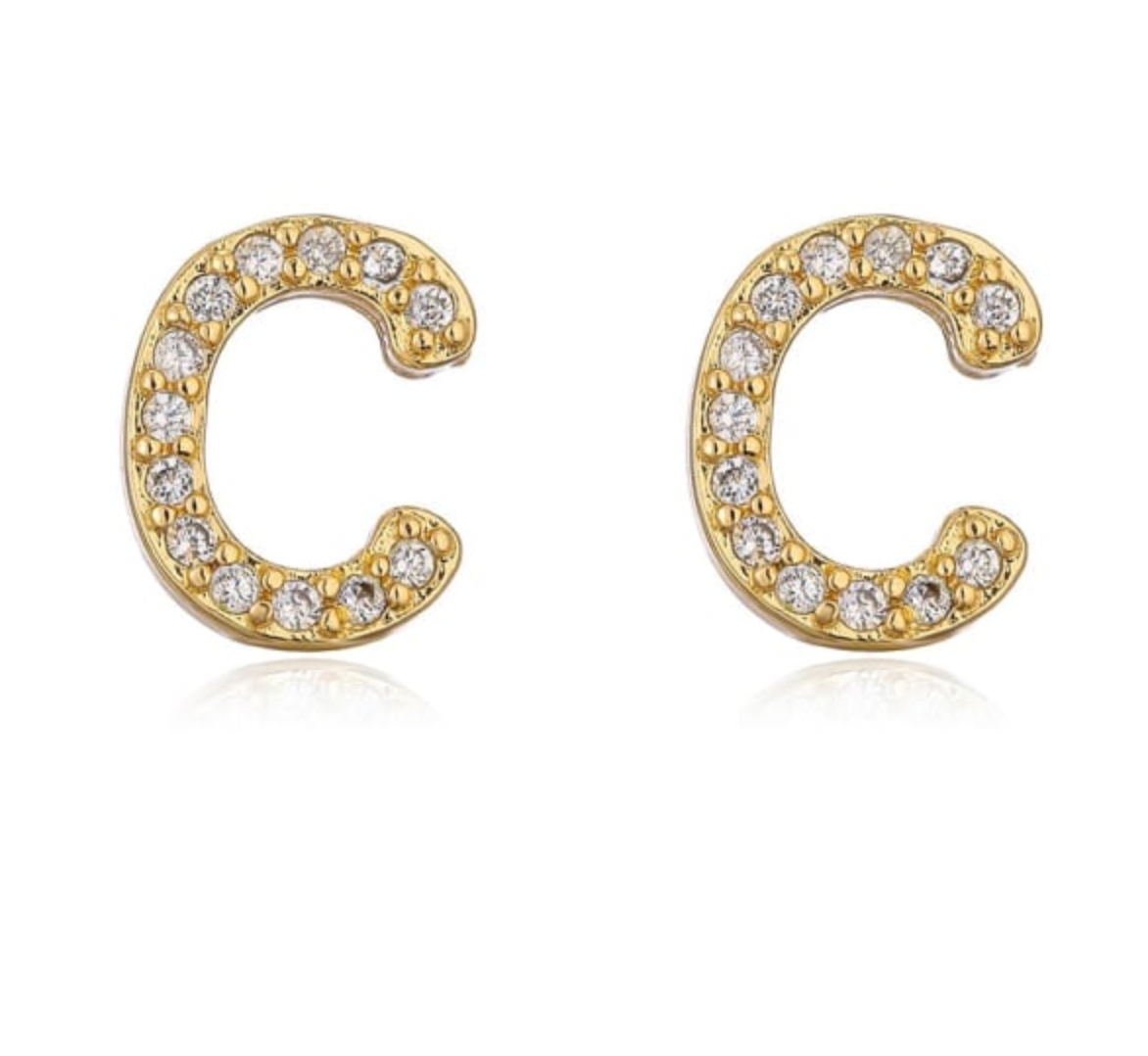 Taylor - Initial Letter Earrings