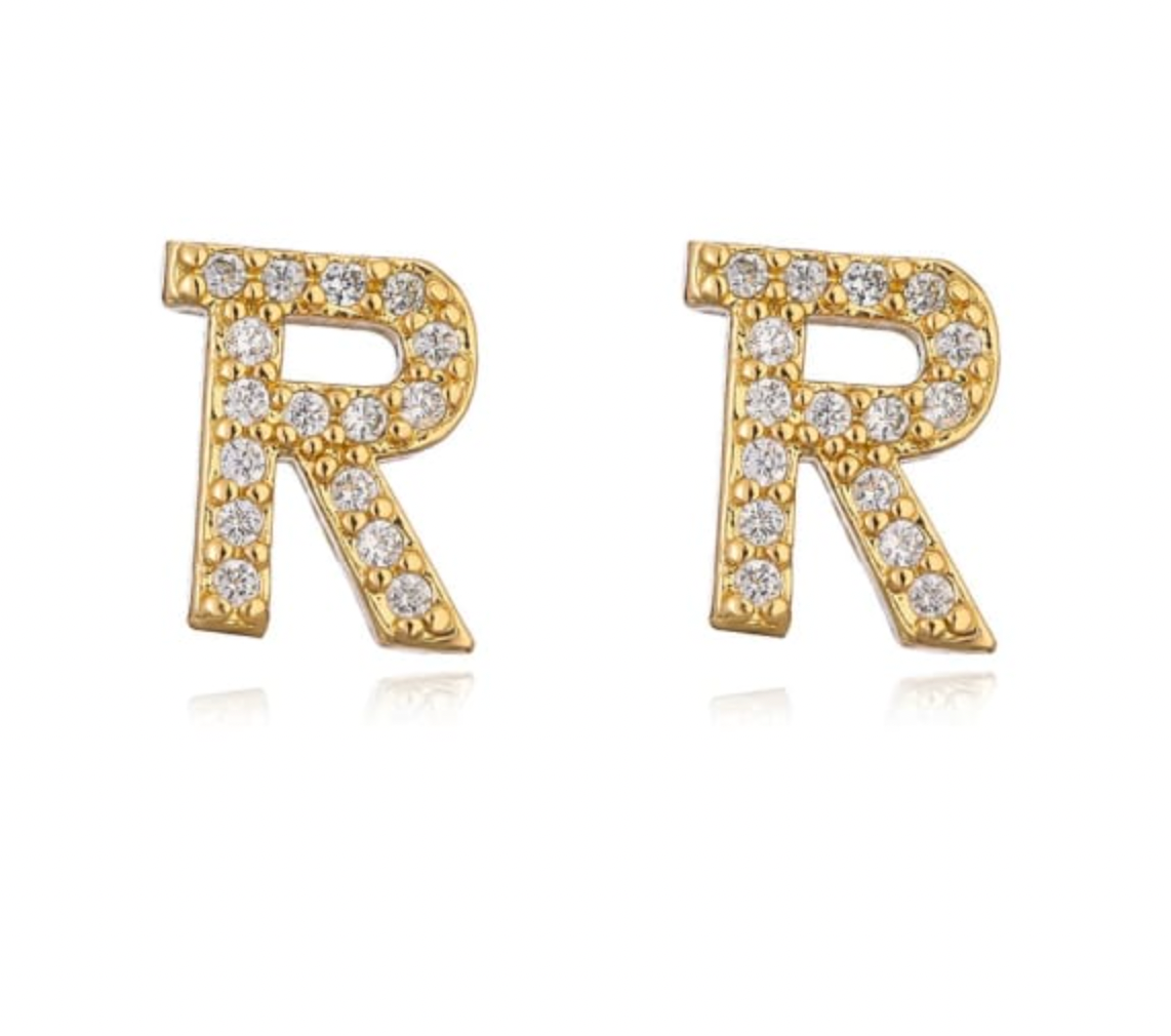Taylor - Initial Letter Earrings