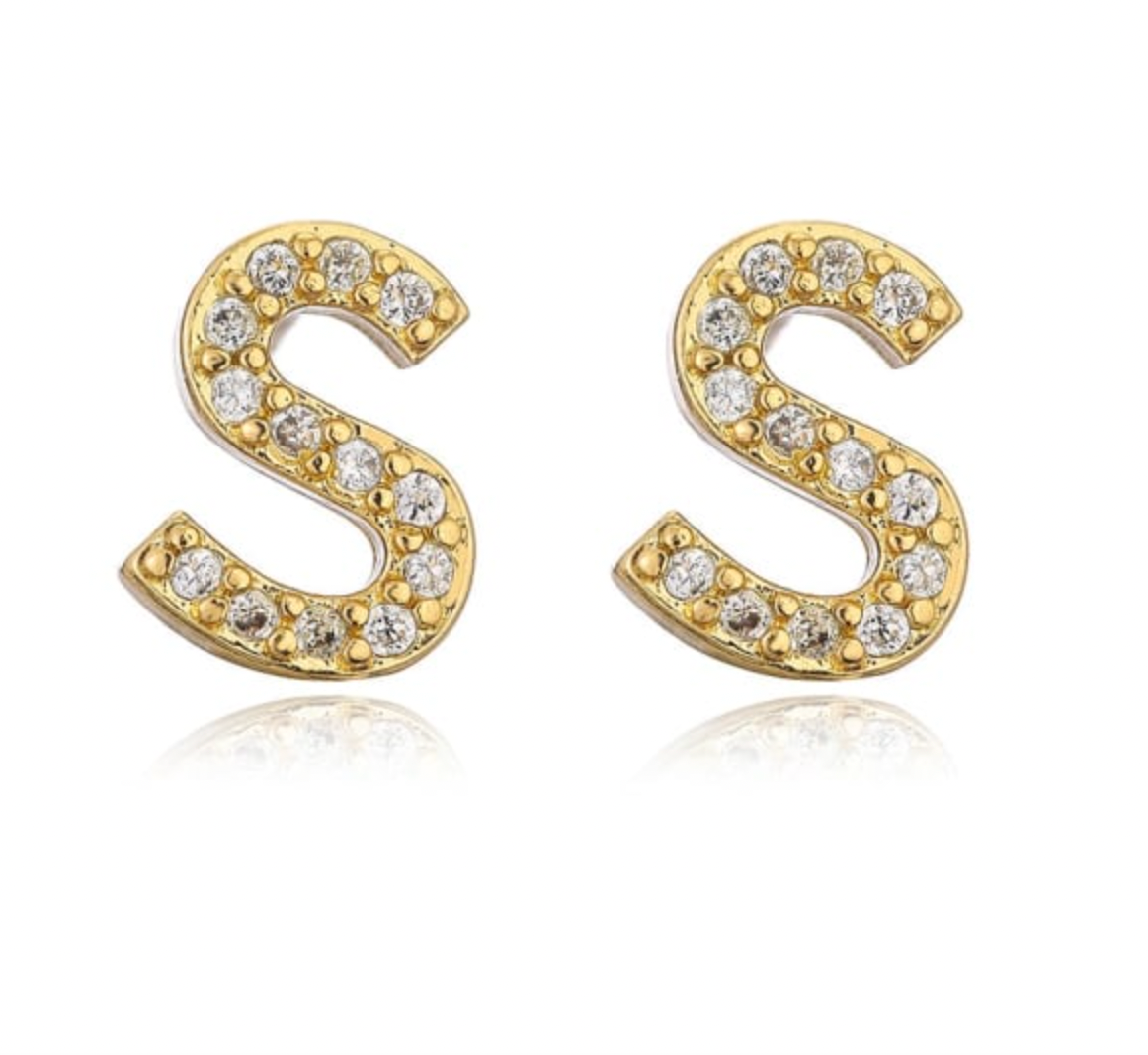 Taylor - Initial Letter Earrings