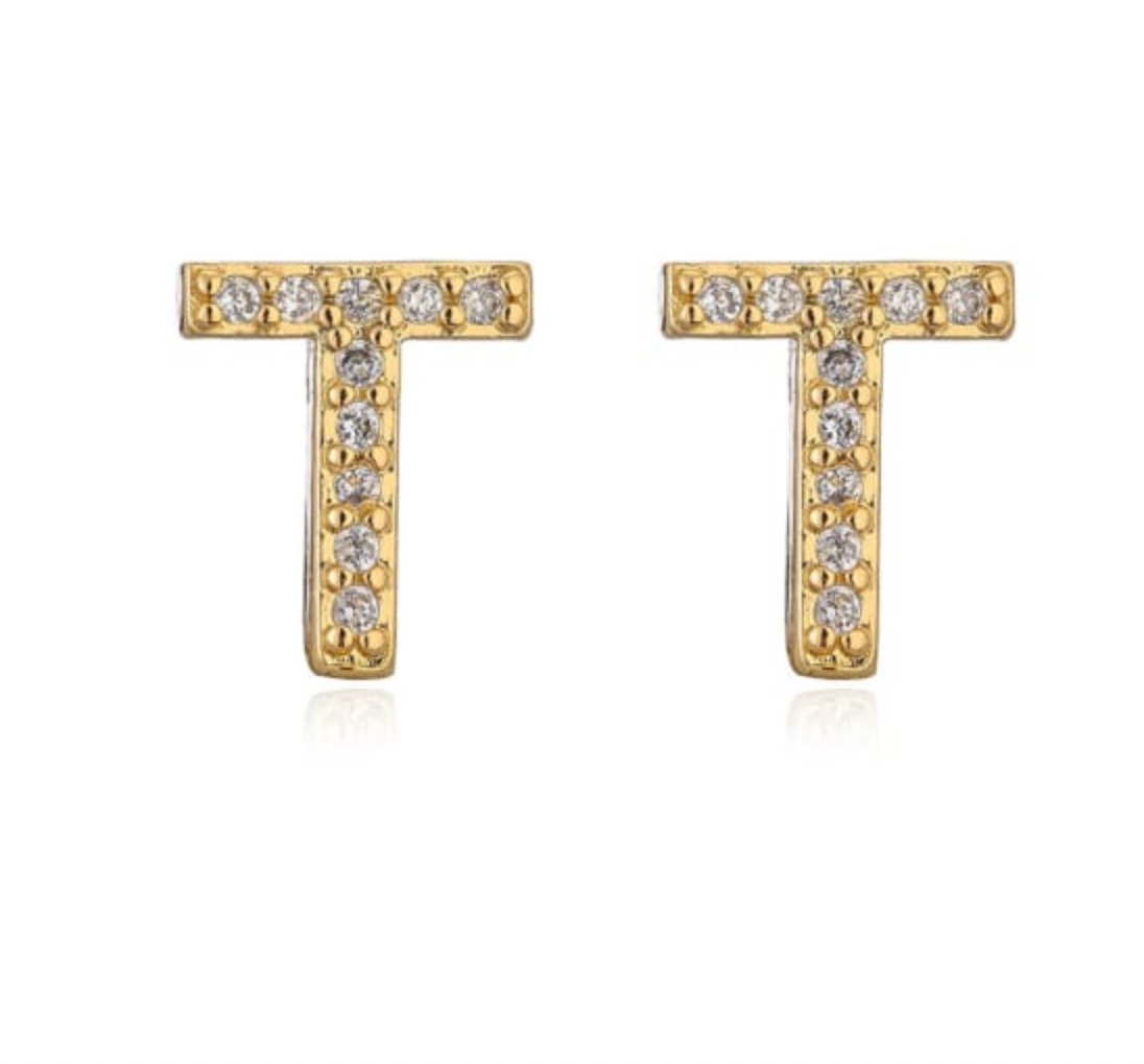 Taylor - Initial Letter Earrings