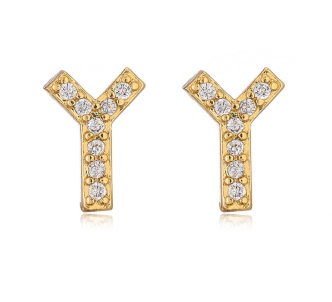Taylor - Initial Letter Earrings