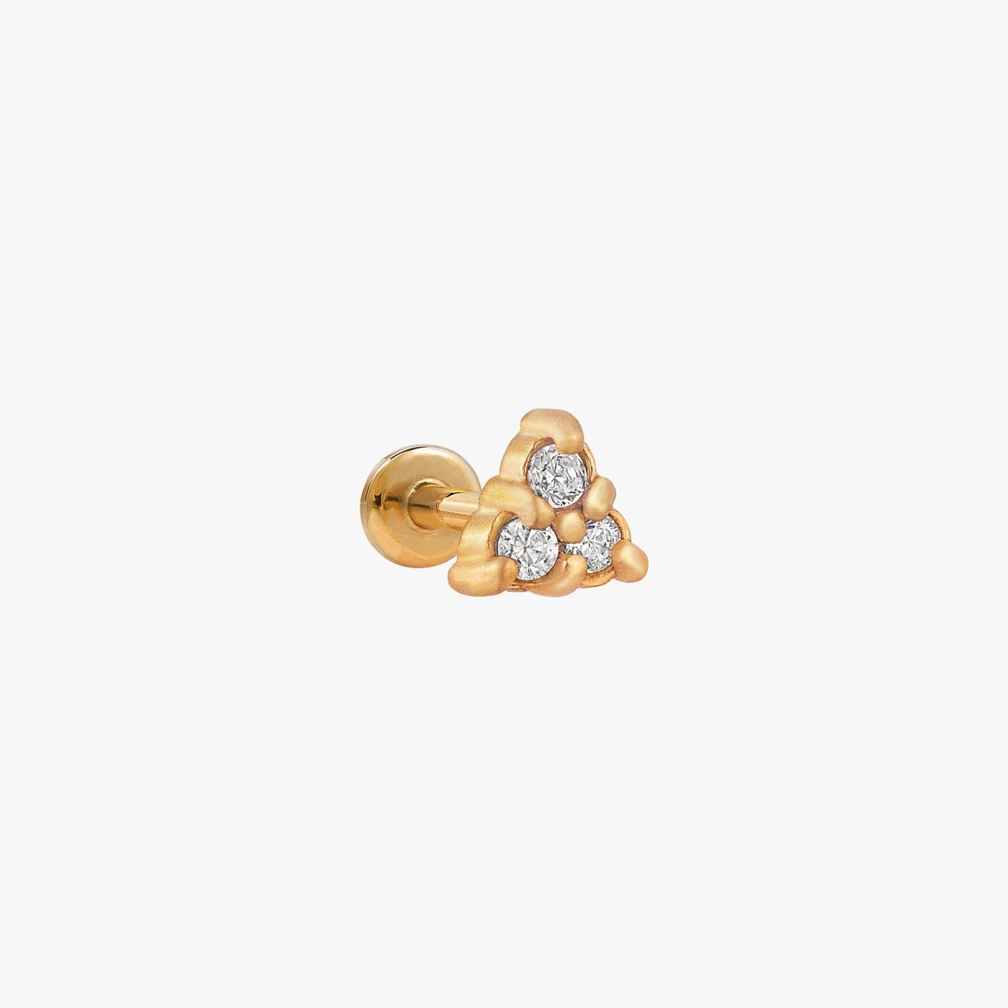 Samira - Micro Pyramid-Shaped Earrings