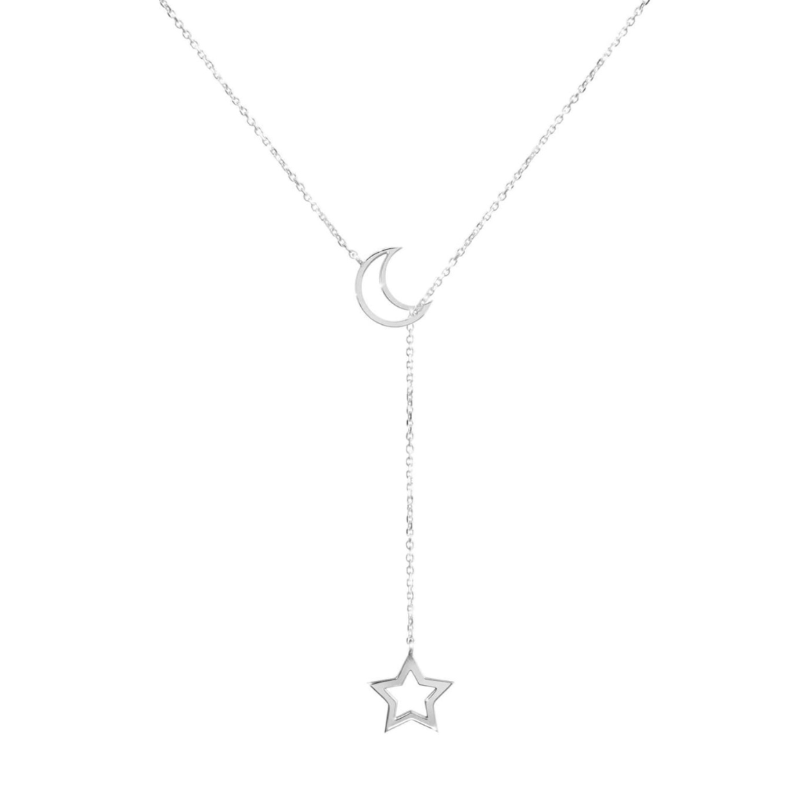 Luna y Estrella - Lariat Style Necklace