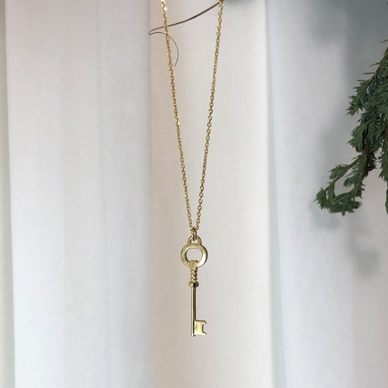 Golden Key Pendant - Lock Necklace