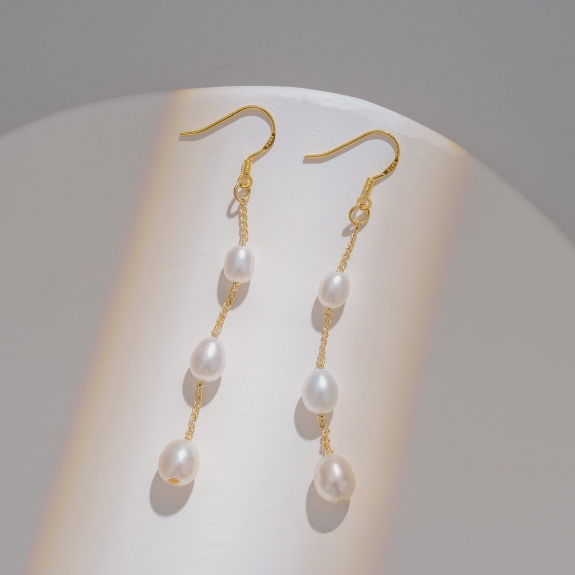 Multiple Pearl Drops - Dangle Earrings