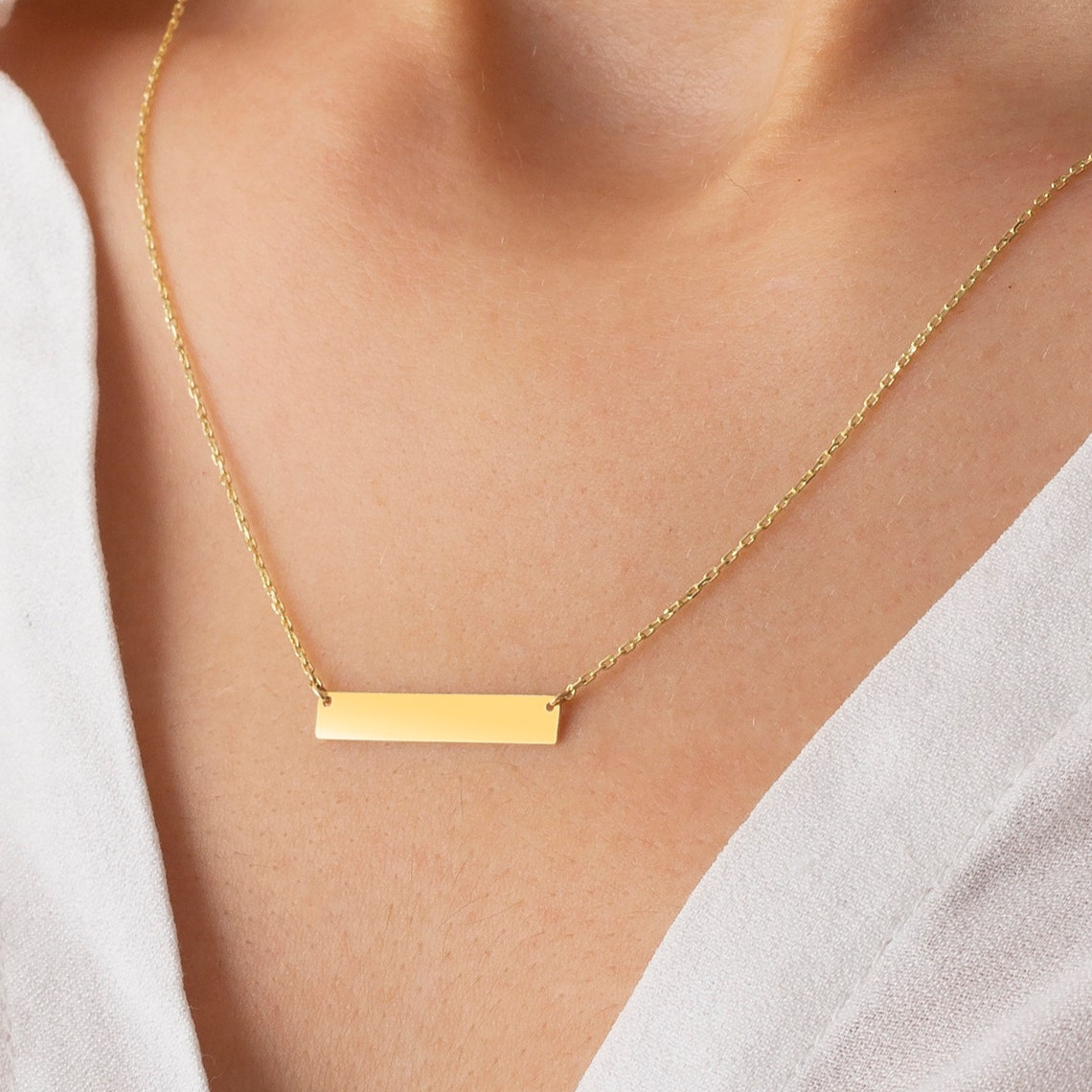 Bar Necklace - Custom Bar Necklace