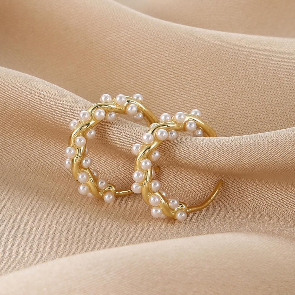 Artificial Pearl Earrings - Elegant Pearl Earrings