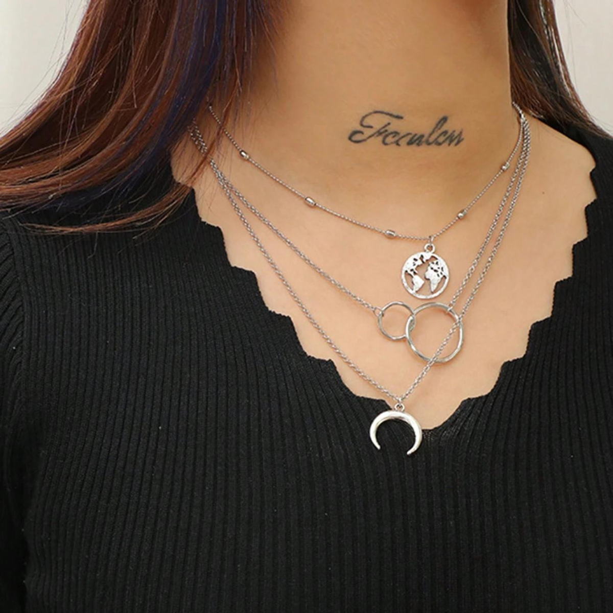 Earth Necklace - Bohemian Layered Set Necklace