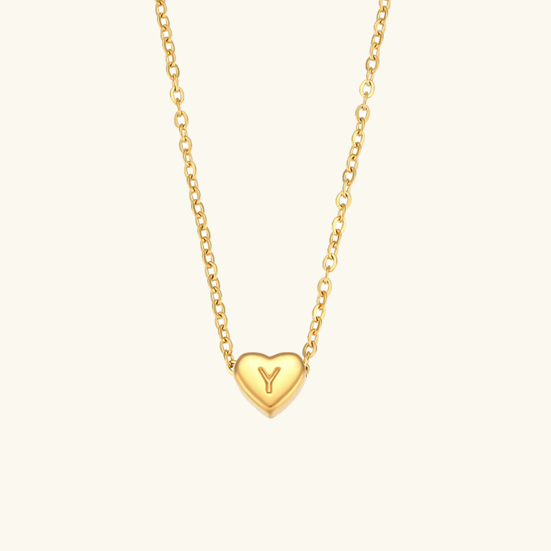 Corazón - Gold Initial Necklace