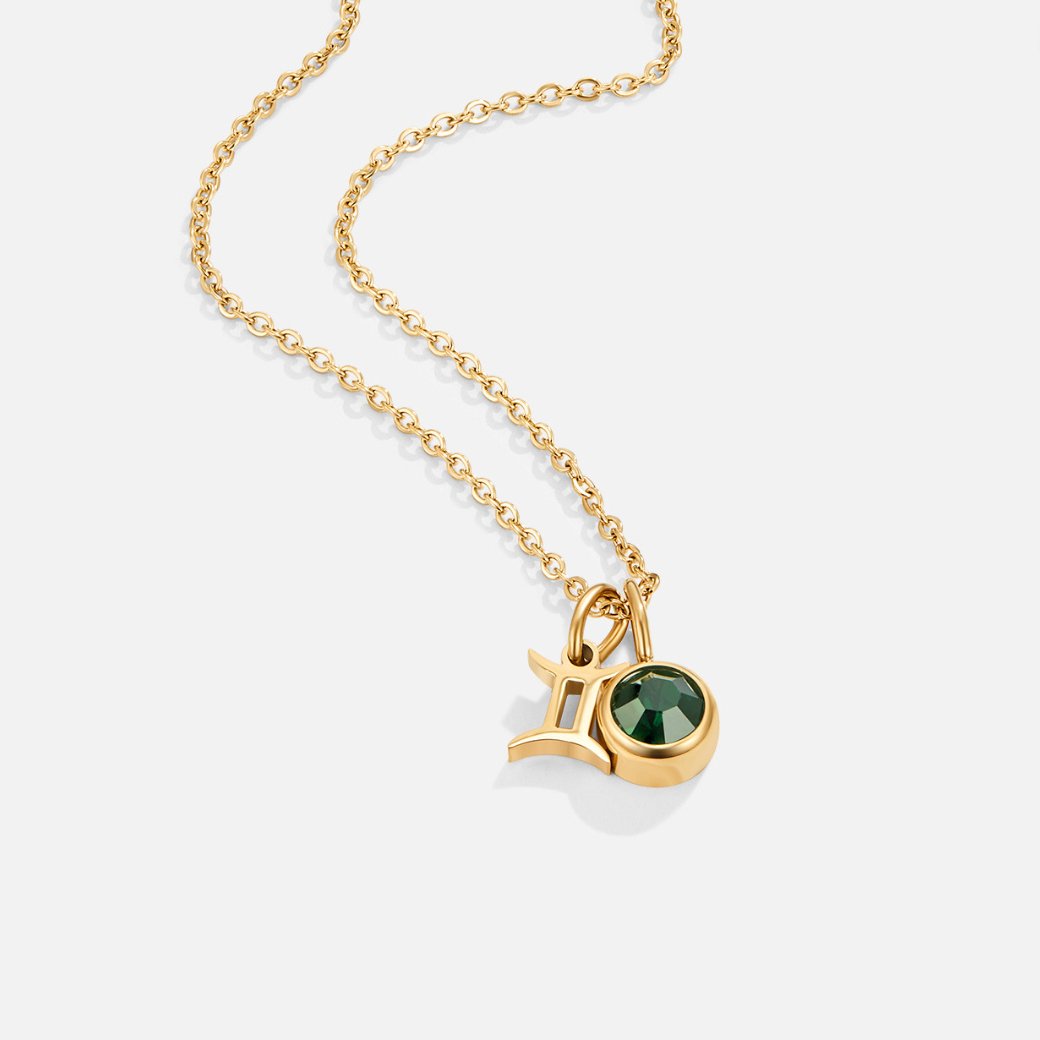 Shay – Zodiac Necklace with Birthstone