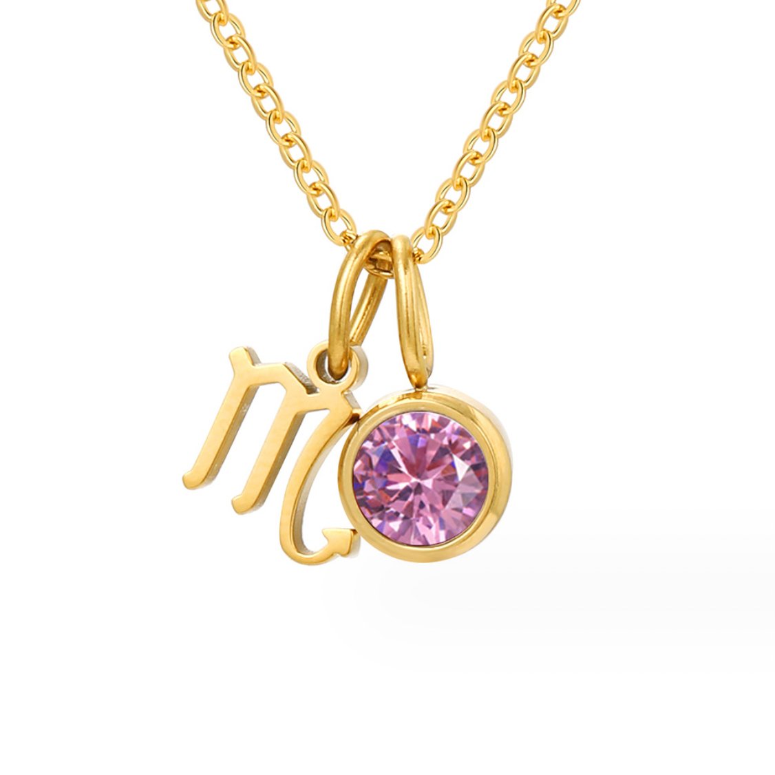 Shay – Zodiac Necklace with Birthstone