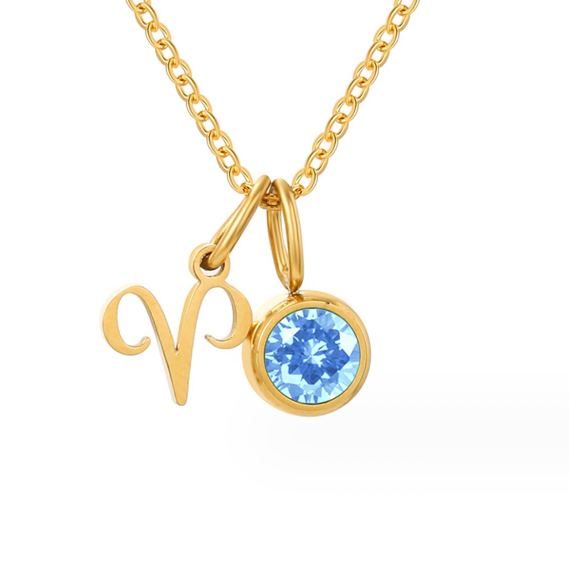 Shay – Zodiac Necklace with Birthstone