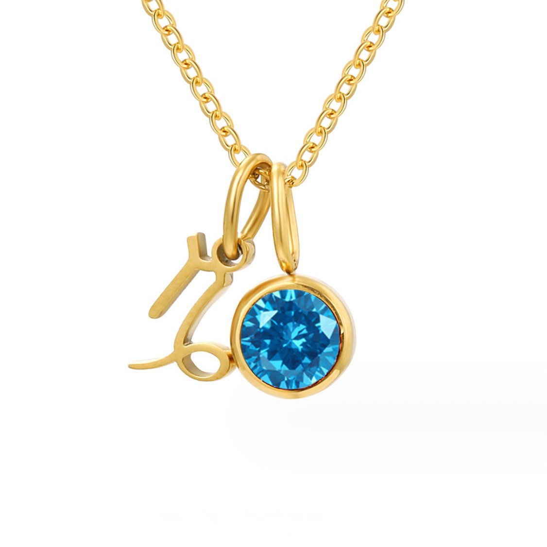 Shay – Zodiac Necklace with Birthstone