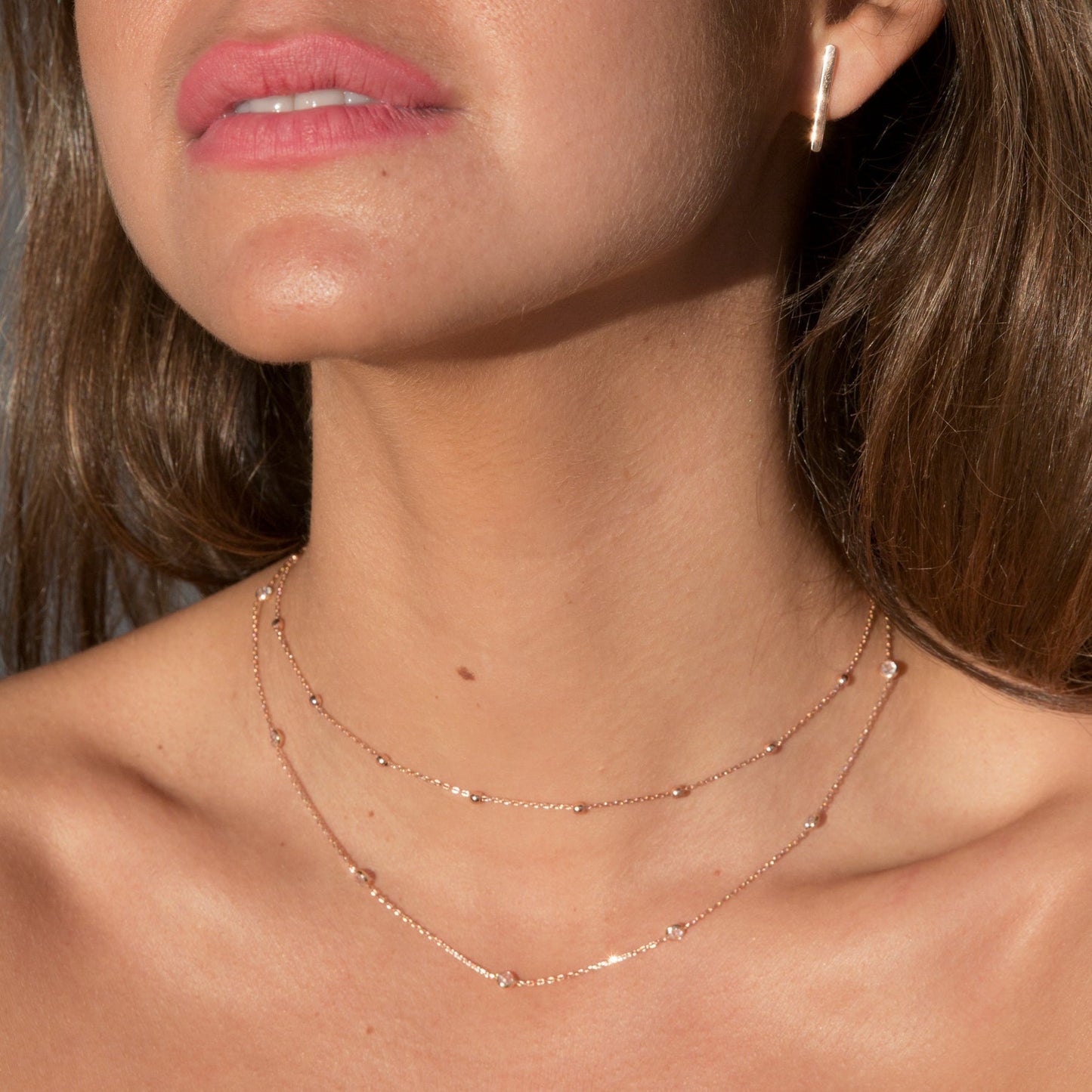 Round Pearl Inlaid Ball Necklace - Round Pearl Necklace