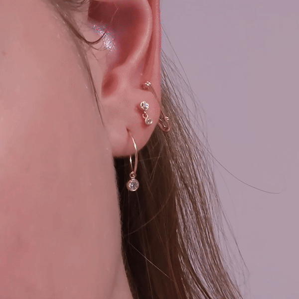 Eden - Small Safety Pin Earrings