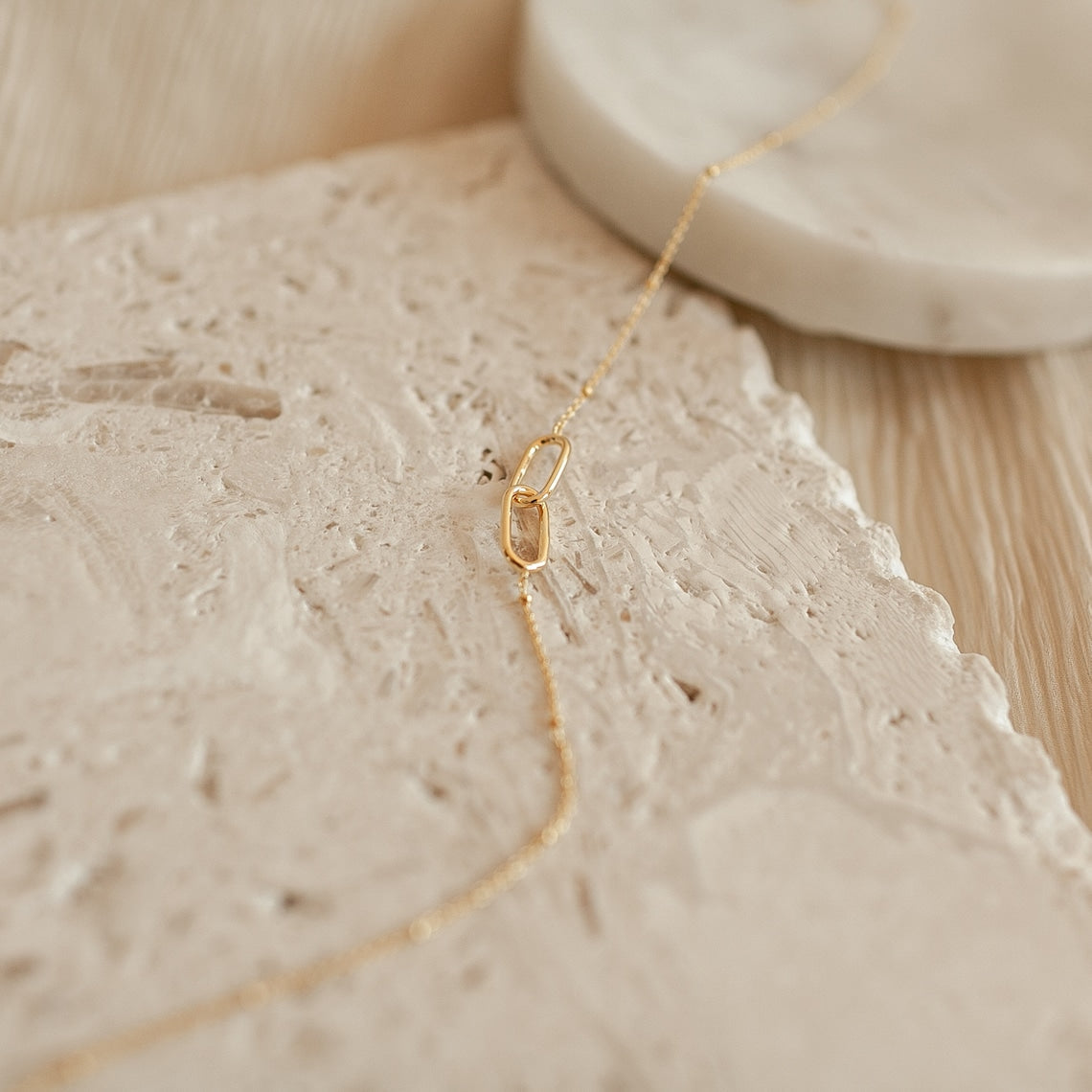 Necklace with Connected Pendants - Connection Necklace