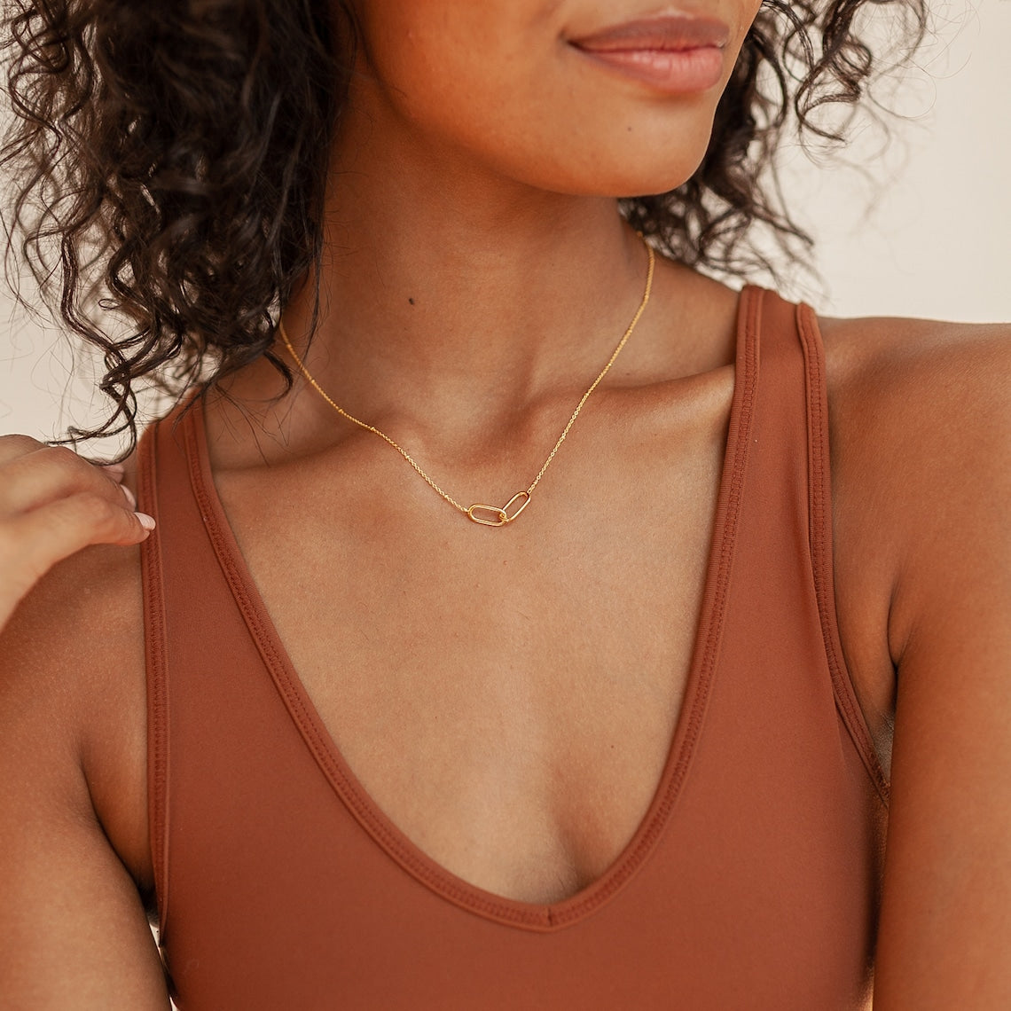 Necklace with Connected Pendants - Connection Necklace