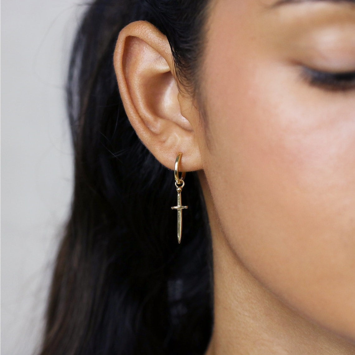 Dagger Earrings - earrings with crossed swords