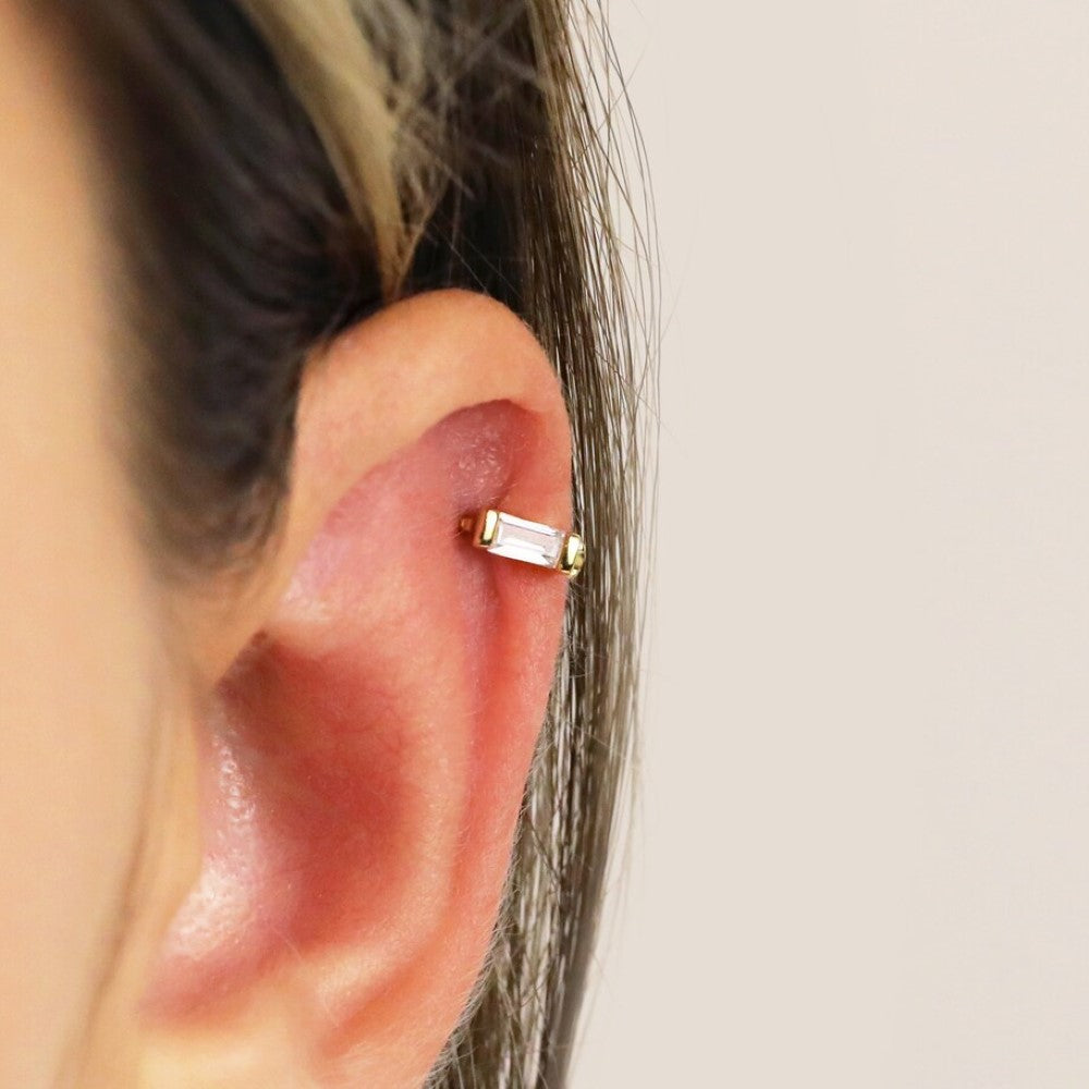 Diamond Earrings - Baguette Earrings