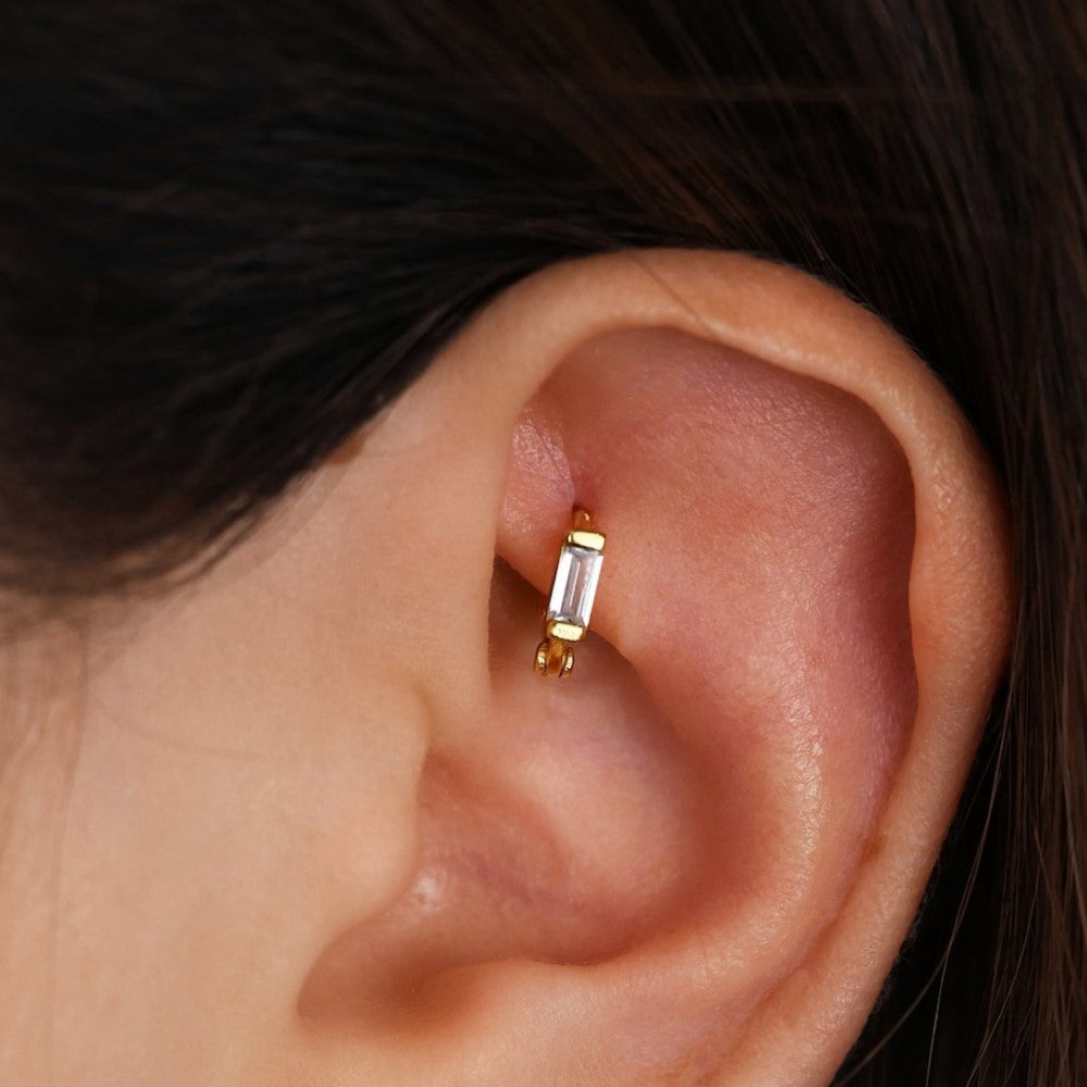 Diamond Earrings - Baguette Earrings