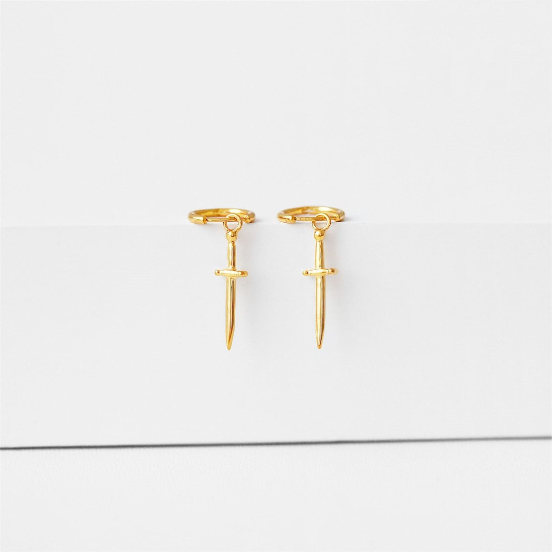 Dagger Earrings - earrings with crossed swords