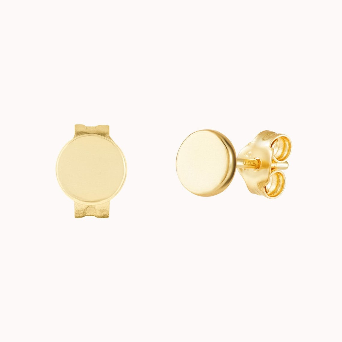 Tiny Circle Dot - Minimalist Earrings