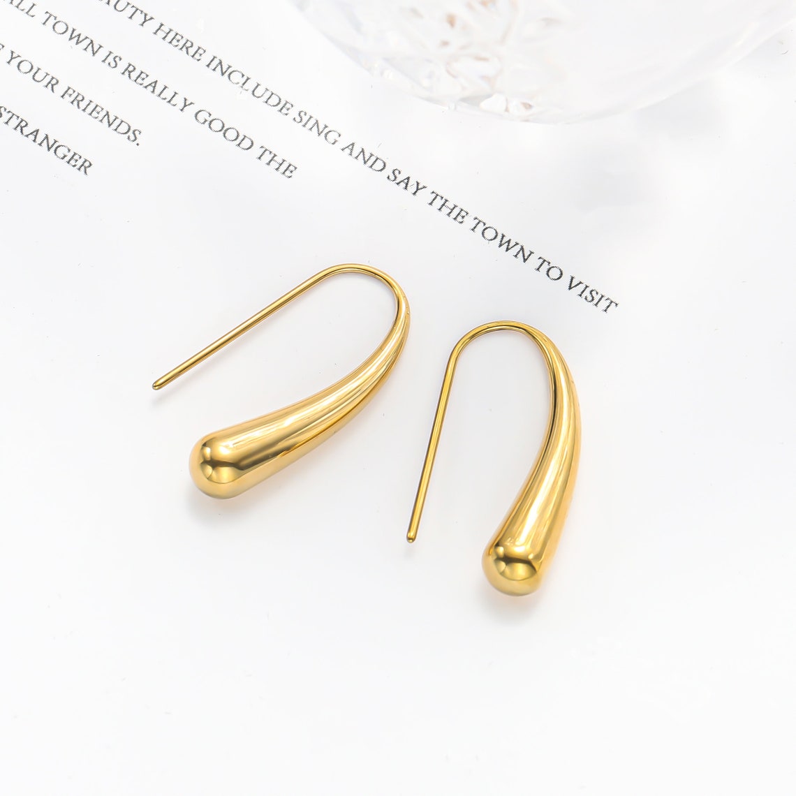 Water Drops - French Hook Earrings