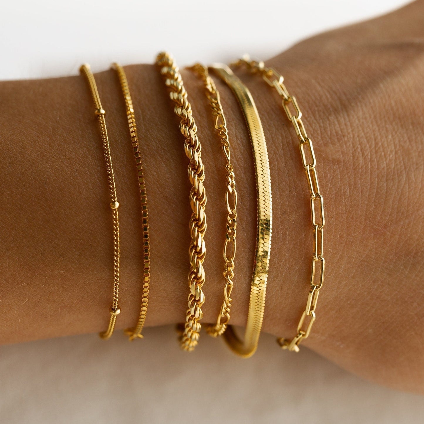 Chain Bracelets - Minimalist Stacked Bracelets